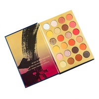 Palette de maquillage en forme de livre 72 couleurs en gros Palette de fard à paupières mat scintillant scintillant