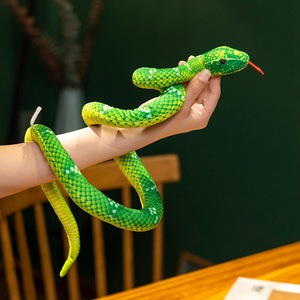 Peluche a forma di serpente simulato all'ingrosso per fabbriche, giocattolo di scherzo a forma di <span class=keywords><strong>cobra</strong></span> per bambini, serpente dello zodiaco - Product Image 2