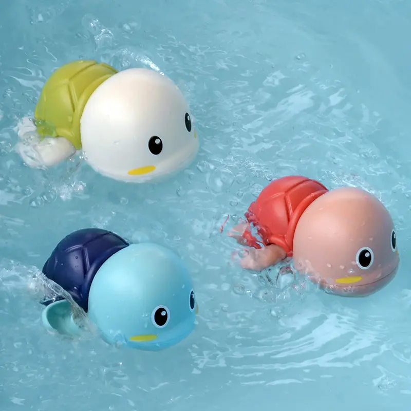 Cute Swimming Turtle Bath Toys for Toddlers 1-3 Floating Wind Up Spiral Turtle Kids Bath Toys Baby Bathtub Water Toys