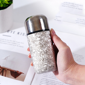 Mini tasse isotherme de poche en titane pur de 150 ml avec couvercle à dôme rond, bouteille d'eau isolée à double paroi en titane - Product Image 2
