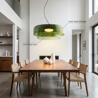 Lustre suspendu LED industriel moderne en fer, hauteur réglable, indice de protection IP66, pour salon et salle à manger, garantie 2 ans