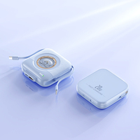 Nouvelle conception Portable petite banque d'alimentation de secours 10000mah 20000mah charge rapide câbles intégrés pour les cadeaux