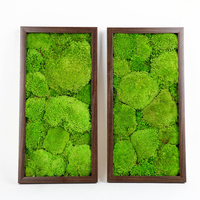 Cadre Mural d'Art en Vraie Mousse Naturelle 3D, Décoration de Bureau Personnalisée Prête à l'Emploi, Mousse de Renne Stabilisée et Préservée en Gros