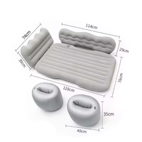 Colchón inflable para coche con bomba para viaje por carretera, cama de aire, asiento trasero de viaje, colchón inflable para coche, para camión, SUV, colchón de aire para acampar