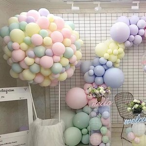10 pouces (100 pièces/sac) Macaron ballons mariage <span class=keywords><strong>anniversaire</strong></span> toile de fond Latex ballon décoration - Product Image 2