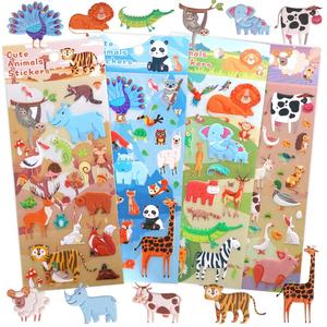 Venta al por mayor precio barato de fábrica lindo Animal 3D pegatina hinchada mantiene a los niños pequeños ocupados pegatinas de espuma de burbujas - Product Image 1