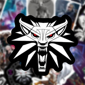 50 pièces Pop jeu le sorceleur dessin animé Graffiti autocollants pour ordinateur portable jeux Console étanche sorcière TV autocollant - Product Image 4