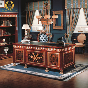 Rococo-muebles de lujo, conjunto de mesa <span class=keywords><strong>y</strong></span> silla de <span class=keywords><strong>oficina</strong></span> - Product Image 2