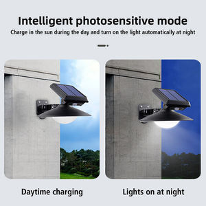 Lampe LED solaire extérieure IP65 avec détecteur de mouvement, projecteur mural extérieur pour jardin, éclairage de rue, étanche, lumière solaire - Product Image 4