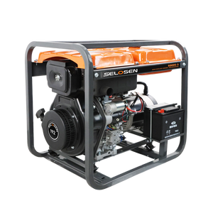 5.5kW Three Phase <b>Generator</b> 400V Open Frame 10h Runtime Start 6000S-3 456CC Single Cylinder Engine 6000S-3 - Product Image 2