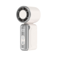 Mini ventilateur diffuseur d'arômes portable, ventilateur parfumé à affichage numérique, rechargeable par USB, 199 vitesses, silencieux, ventilateur de refroidissement parfumé