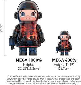 POP MART MEGA SPACE MOLLY 1000% <span class=keywords><strong>Stranger</strong></span> <span class=keywords><strong>Things</strong></span> 27.48in/69.8cm Statuetta Giocattolo da Collezione - Product Image 6