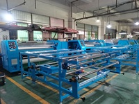 Mesin Press Panas Otomatis untuk Sublimasi Tekstil Sistem Pemanas Kain Gulungan Besar Kontinu