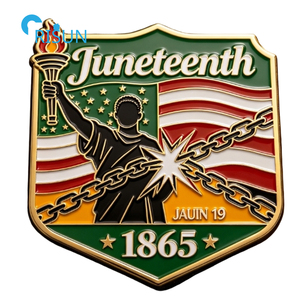 Imán de Refrigerador, Pin de Solapa, Broche y Pin Esmaltado Personalizados para el Día de la Emancipación de los Negros en EE. UU. (Juneteenth) - Product Image 5