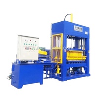 Machine à fabriquer des blocs semi-automatique à vibration QT4-15 pour briques en ciment et béton avec composants essentiels de moteur et de boîte de vitesses