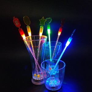 Led ánh sáng Mixer Stick Cà Phê nước trái cây nhấp nháy Máy xay sinh tố Stick nhấp nháy LED sự gian lận Gậy Cocktail khuấy cho uống - Product Image 4