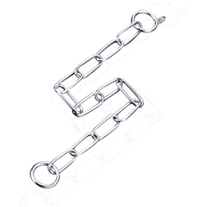 Artisanat hautement poli formation pour animaux de compagnie métal solide en acier inoxydable 304 lien ovale collier de chaîne d'étranglement de chien en gros - Product Image 2