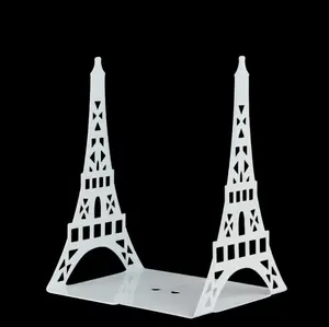 eiffel boekensteunen Suppliers-Eiffeltoren Boekensteunen, Decoratieve Metalen Boek Eindigt Ondersteunt Voor Planken