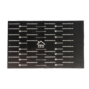 Bolsas negras de mensajería recicladas impresas personalizadas, venta al por mayor - Product Image 2