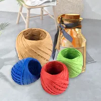 paper raffia ribbon on rolls