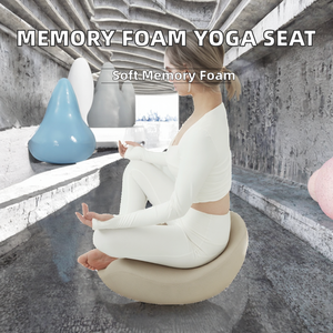 Cuscino da Meditazione Ergonomico Eco-Friendly in Memory Foam per Ritiro Mindful, Supporto Confortevole per Pilates Yoga, Schienale Morbido, Seduta <span class=keywords><strong>Zafu</strong></span> - Product Image 2