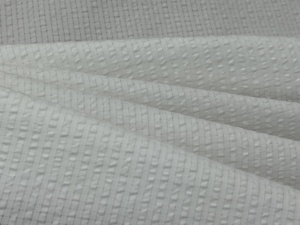 White grid bubble jacquard fabric textured square check cloth for dress <b>blouse</b> home textile - Product Image 4