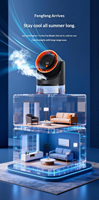 Nuevo Ventilador de Escritorio con Humidificador 2026, Temporizador Digital de 100 Velocidades, Circulador de Aire Portátil para Enfriamiento Interior del Hogar