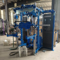 Máquina de Entrenamiento Funcional 2.0 con Postes de Acero Inoxidable, Contrapeso Smith, Doble Torre de Pesas de 120 kg y Paneles Laterales de Almacenamiento