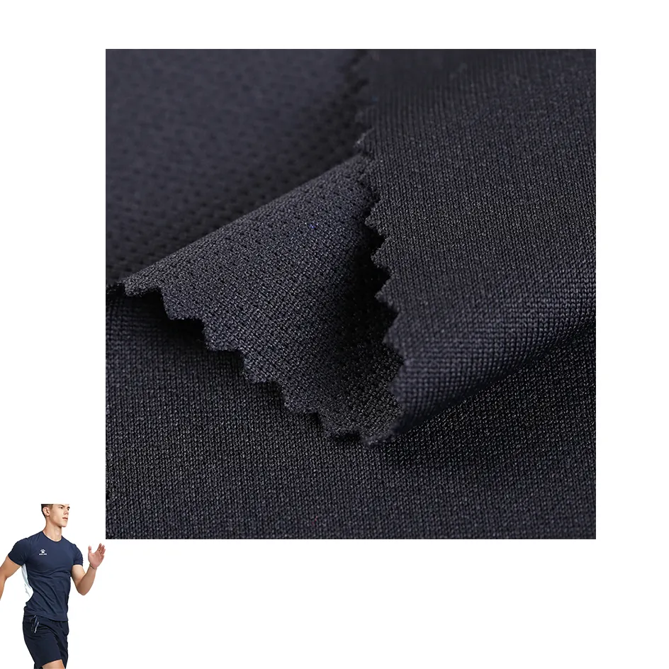 Hergestellt aus Polyester feuchtigkeit sablei tendes, absorbieren des, trockenes, doppeltes, cooles Max-Mesh-Material mit trockener Passform