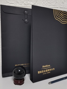 Hot stamping A4 tập tin văn phòng thư mục Fancy giấy tài liệu Carrier Bag chuỗi và nút đóng cửa A4 phong bì - Product Image 5