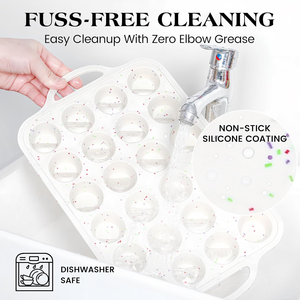 MUYULINS Factory 24-cup LFGB non-stick BPA Free metal reinforced frame mini <b>silicone</b> cupcake pan American cake tin <b>baking</b> mold - Product Image 5