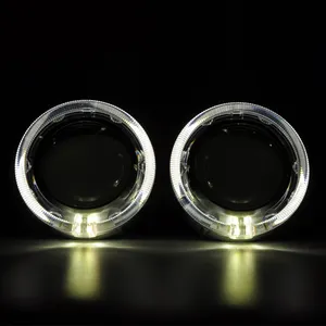 RR GT-I cubiertas HID Bi xenón de Ojos de Ángel coche luz de la cabeza máscaras de plata - Product Image 1