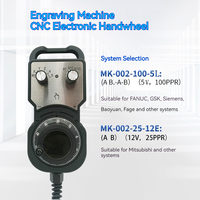 Volant électronique portable en plastique massif Makinopc série MK MPG 5V 100PPR à adsorption magnétique pour machines CNC Fanuc GSK Fagor