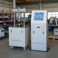 Testeur de résistance des matériaux de pavage YuFeng à commande servo par micro-ordinateur, table en acier inoxydable, capacité de charge 100-200KN, précision de test 1%
