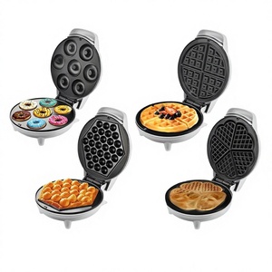 Machine à mini-beignets électrique en plastique avec revêtement antiadhésif, moins de 800W, contrôle mécanique, pour gâteaux ronds et mini-tartes - Product Image 1