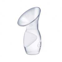 Tire-lait portable à une main avec mamelon en silicone OEM aspiration mains libres pour le confort du bébé