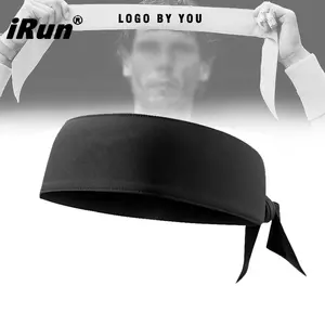 Бандана iRun, повязка на голову в японском стиле ниндзя, повязка на голову с индивидуальным логотипом и узором, повязка на голову для бега