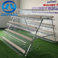 Cage à poules de type A galvanisée robuste à 4 niveaux et 5 portes pour 160 poules pondeuses pour élevage avicole