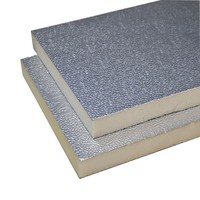 Panneau de conduit HVAC PID, conduits en mousse composite PIR pré-isolés, feuille PIP, panneau isolant sandwich en mousse rigide de polyisocyanurate