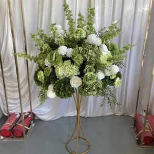 IFG 2024 Nuove Idee di Prodotto: Sfera di <span class=keywords><strong>Fiori</strong></span> Artificiali con Rose Verdi e Ortensie per Decorazioni Matrimoniali - Product Image 1