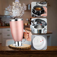 Carafe isotherme en acier inoxydable 304 pour café européen, bouilloire à eau pour fêtes, cadeau domestique avec impression personnalisée