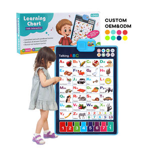 Zhorya grafico parlante da parete con alfabeto inglese elettronico elettronico che pubblica grafici a parete giocattoli educativi in età prescolare - Product Image 1
