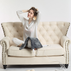 Coussin chauffant électrique en flanelle avec thermostat réglable et protection contre la surchauffe, idéal pour l'hiver, soulagement de la douleur, pour les genoux et le dos - Product Image 2