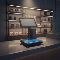 Caisse enregistreuse électronique tactile Windows 15,6 pouces pour supermarché, système de point de vente IA avec balance intégrée, garantie 1 an, modèle S11 - Vente Flash