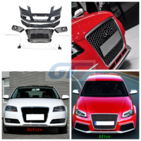 Kits de Reemplazo de Parachoques Delantero para Audi A3 8P RS3, Parachoques Delantero Estilo RS, Plástico ABS, 2008-2012, OEM