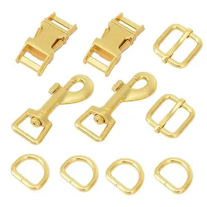 OEM Pet Accessories Hardware 15mm Metal Dog Collar Side Quick Release Buckle For Dog Leash and Backpack