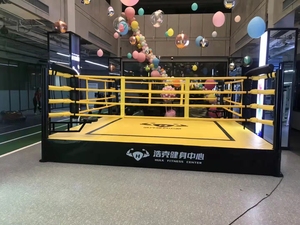 Ring de boxe professionnel pour entraînement en salle de sport, Muay Thai, combat, table de sol extérieure, taille personnalisée, <span class=keywords><strong>UFC</strong></span>, MMA, lutte, ring de boxe de 20 pieds - Product Image 4