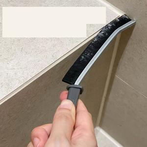 Brosse de nettoyage de coulis durable Brosse de nettoyage de joints de carrelage domestique Poils rigides Petite brosse de nettoyage de coulis de carrelage pour lignes de sol de douche - Product Image 2