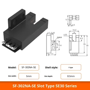 Akusense Khe Cắm Loại Quang Điện Chuyển Đổi Cảm Biến Khe Chiều Rộng 6Mm Góc 120 Quang Điện Ngã Ba Cảm Biến Cho Nhãn 1.5MS Phản Hồi - Product Image 6