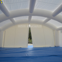 Bâche en PVC Durable de m, tente gonflable blanche pour événement en plein air avec souffleur
